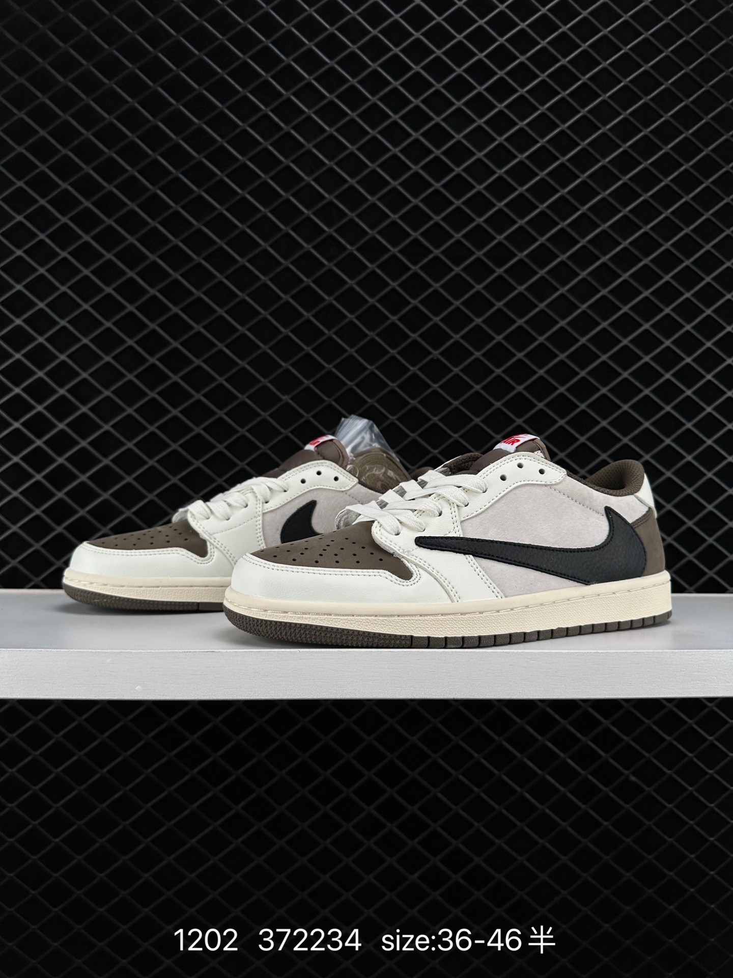 Louis Vuitton x Travis Scott x Nike Air Jordan 1 Low OG SP”Damier Azur/Brown/LV Monogram“